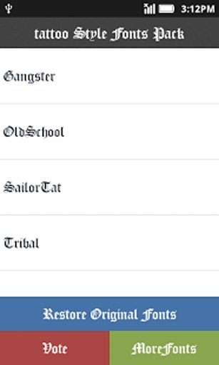纹身字体包免费截图7