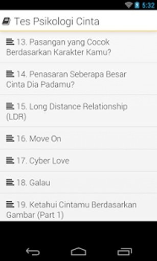 Tes Psikologi Cinta截图2