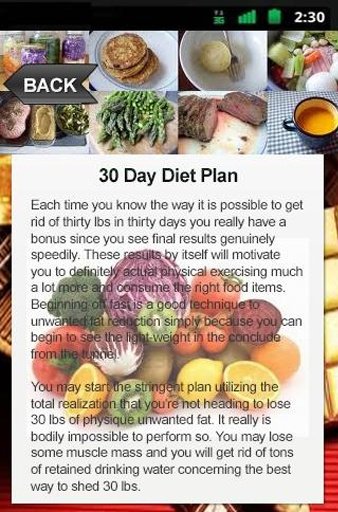 30 Day Diet Plan截图1