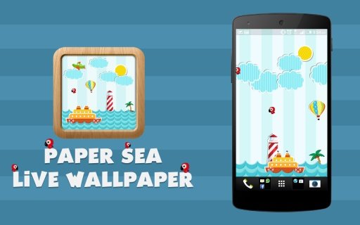 Paper Sea Live Wallpaper截图1