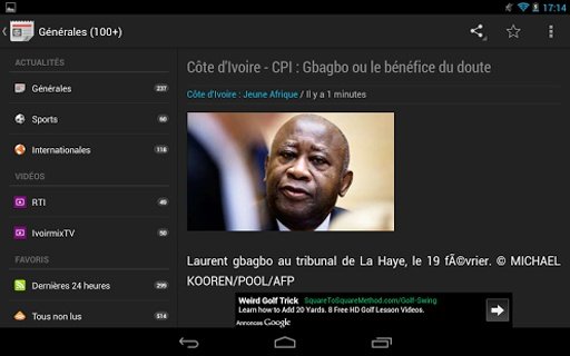 Abidjan News (Actus et Vid&eacute;os)截图3
