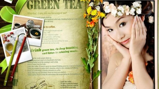 Green Tea Photoframe LWP截图2
