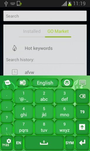 绿色自然键盘截图1