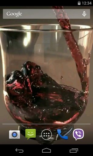 Glass of Wine Video LWP截图2