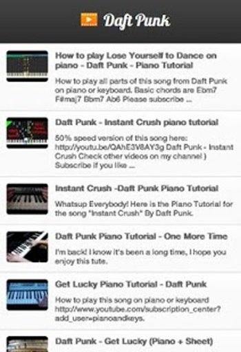 Piano Lessons Daft Punk截图1