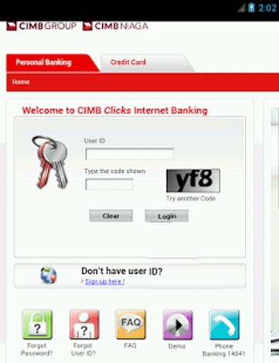 CIMB Niaga Internet Banking截图1