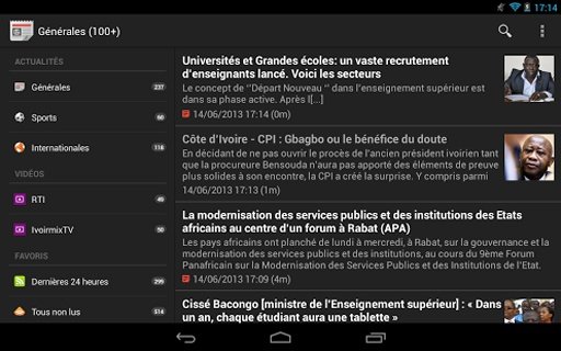 Abidjan News (Actus et Vid&eacute;os)截图9