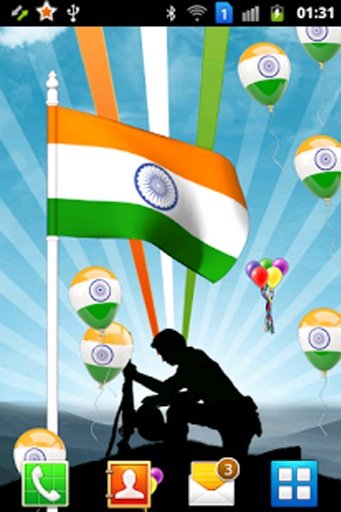 India Flying Flag Ballons Fall截图1