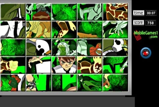 Ben 10 Swap Puzzle Game截图3