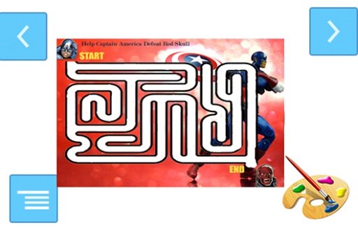 Captain America Maze Game截图3