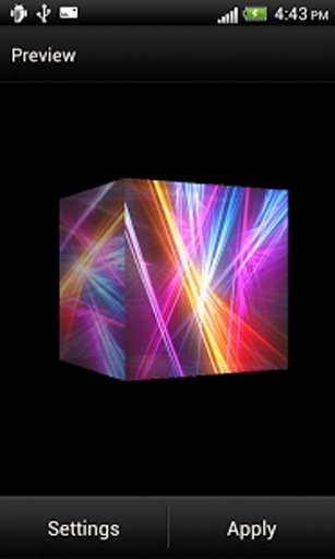 Lines Cube 3D Live Wallpaper截图8