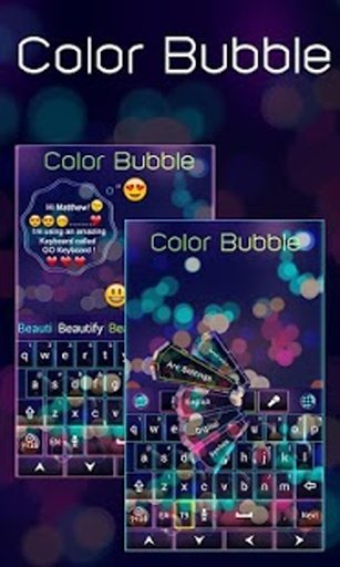 Color Bubble GO Keyboard Theme截图7