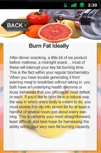 Burn Fat Ideally截图1