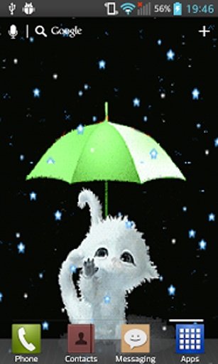 Rain Cute CAT Live Wallpaper截图5