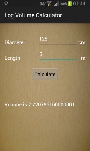 Log Volume Calculator截图1