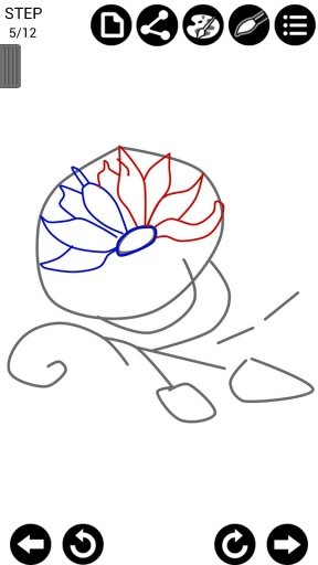 How To Draw Tattoo Flower截图5