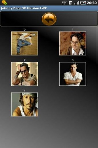 Johnny Depp 3D Illusion LWP截图2