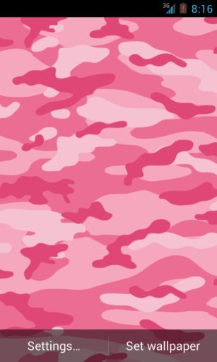 Pink Camo Live Wallpaper Free截图1