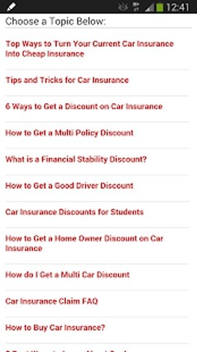 Car Insurance Discounts截图5