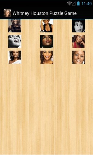 Whitney Houston Puzzle Game HD截图2