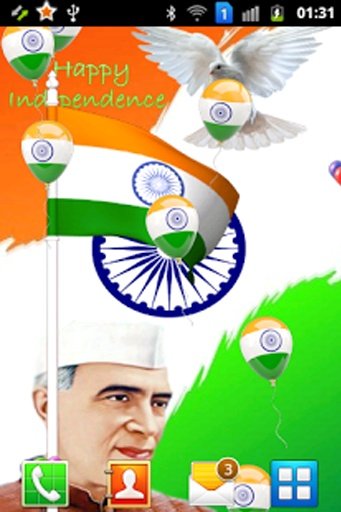 India Flying Flag Ballons Fall截图7