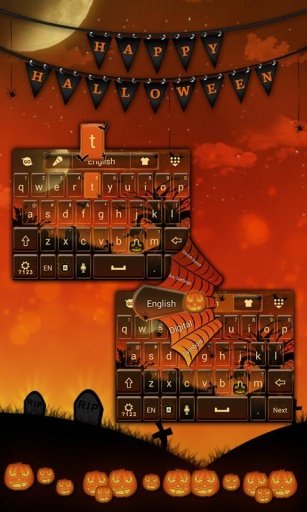 Happy Halloween Keyboard Theme截图6