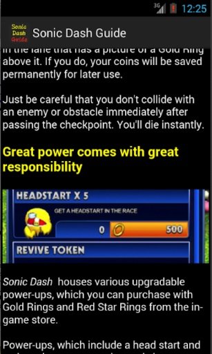 Guide &amp; Cheat for Sonic Dash截图6