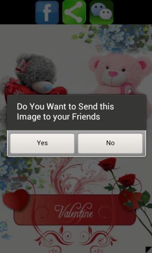 Valentine Day Wechat cards截图7