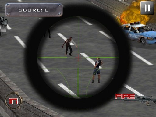 Zombie Sniper Highway War截图2