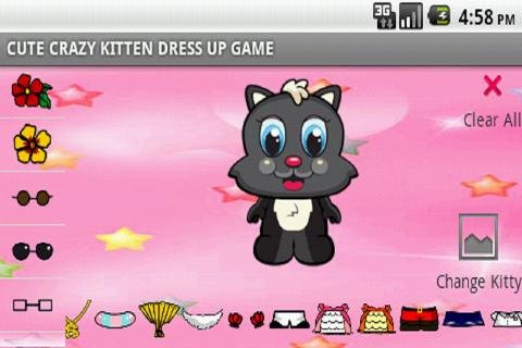 Cute Crazy Kitten Dress Up截图4