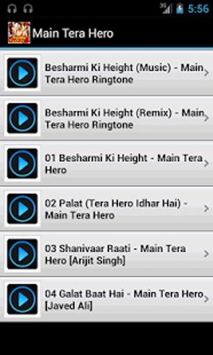 Main Tera Hero Songs截图2