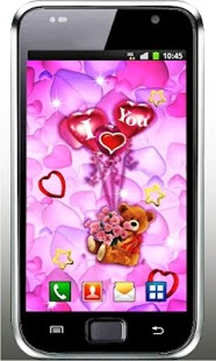 Pink Love Bear Live Wallpaper截图2