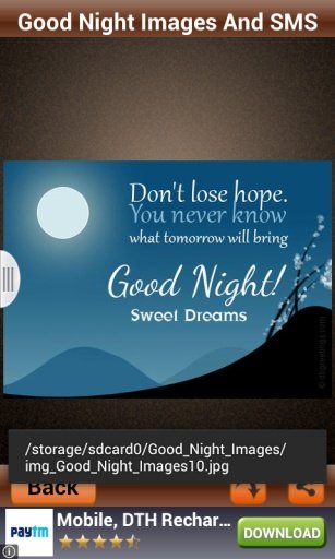 Good Night SMS With Images截图5