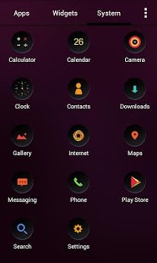 Solo Launcher Cool Black Theme截图7