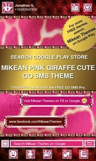 Pink Monkey Theme GO ADW NOVA.截图9