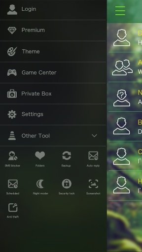GO SMS PRO FOREST THEME截图4