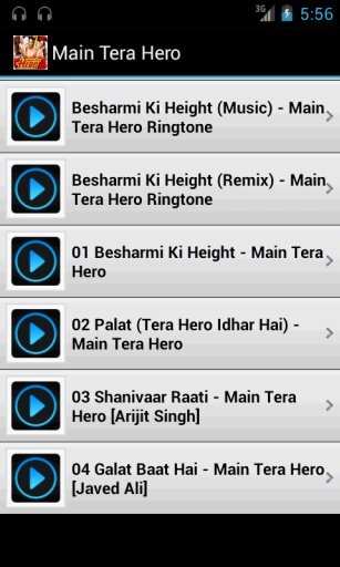 Main Tera Hero Songs截图3