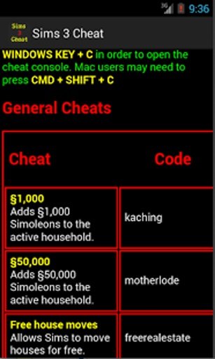 Cheats Hack Guide for Sims 3截图3