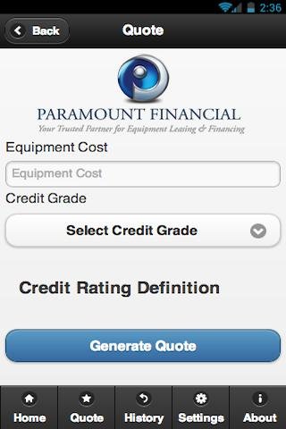 Paramount Financial - PMTQuote截图4