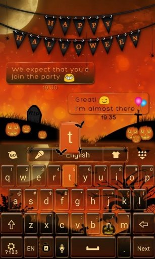 Happy Halloween Keyboard Theme截图5