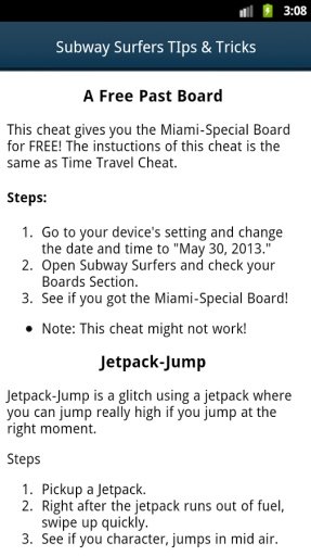 Subway Surfer Tips &amp; Tricks截图1