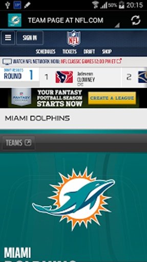 NFL MIAMI DOLPHINS截图3