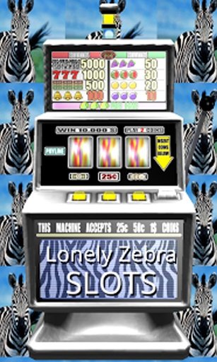 Lonely Zebra Slots - Free截图2