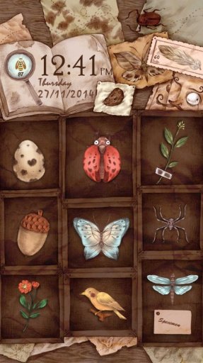 Retro specimens Locker Theme截图3