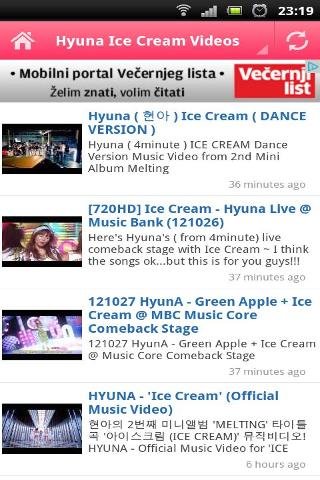 HYUNA Ice Cream FanApp截图4