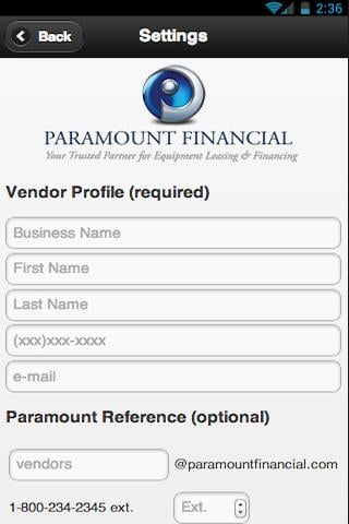 Paramount Financial - PMTQuote截图3