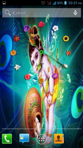 Krishna Clock Live Wallpaper截图10