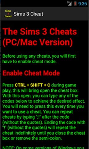 Cheats Hack Guide for Sims 3截图9