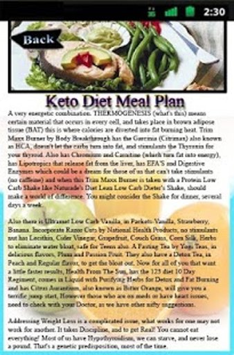 Keto Diet Meal Plan截图6