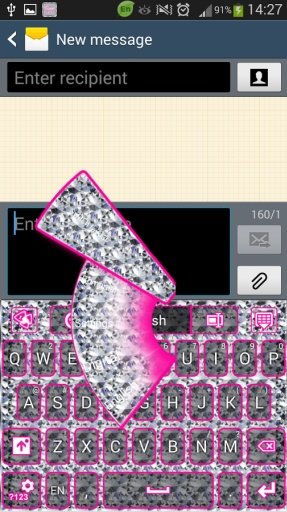 GO键盘粉红钻石截图2